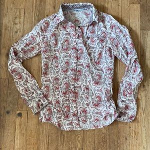Cinch women’s small button down paisley shirt